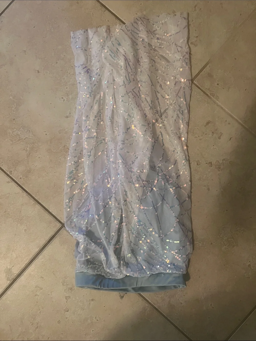 Weissman Light Blue and Silver Dance Costume I Try MC